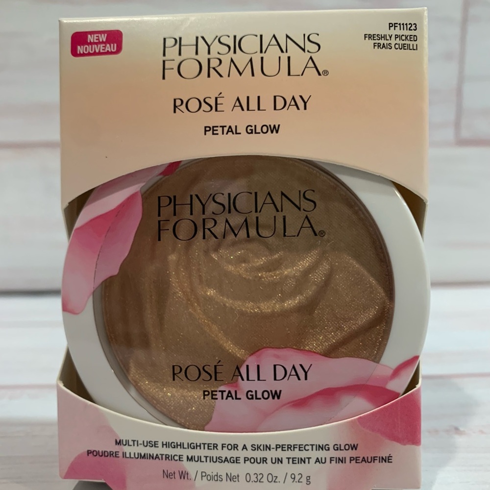 Physicians Formula Rose All Day Petal Glow Highlighter, PF11123 Freshly Picked